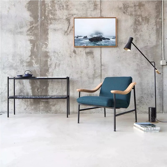 Торшер черный, золото, 80*140 см, LED, Е27, мрамор, 10 Вт