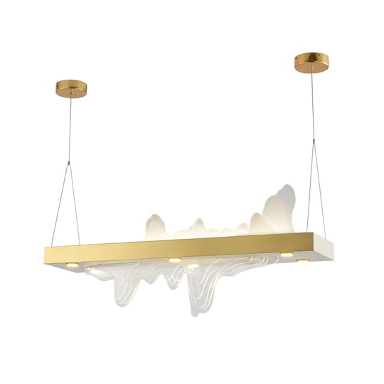 Люстра золотая Virella, металл, 120*42 см, светодиодная, LED