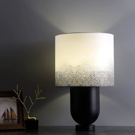 Настольная лампа SNOW 30*48, черный, металл.