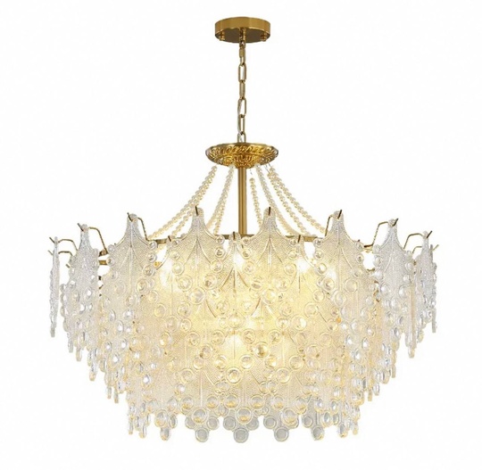 Люстра подвесная, медный, стекло, TASTEHOLDER 60*32, металл, E14.