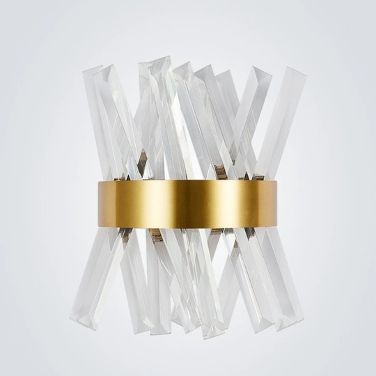 Настенный светильник KELVIN, Бра, 25*30,  золотой, металл, G9.