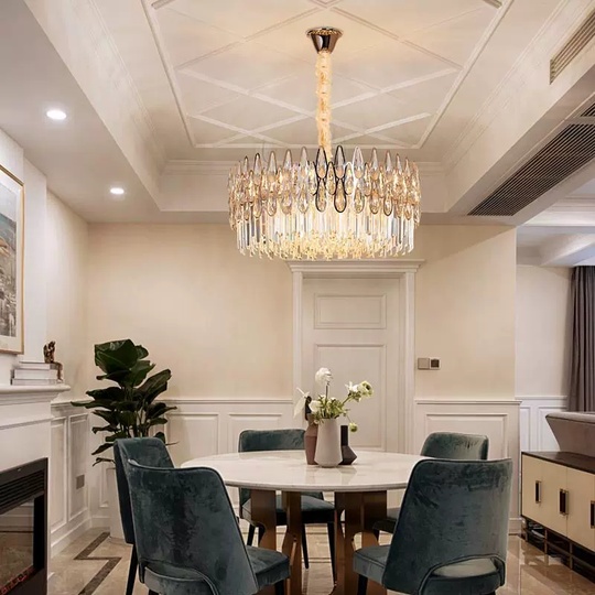 Подвесной светильник ADALET 80*27, золотой, стекло, металл,  Е14.