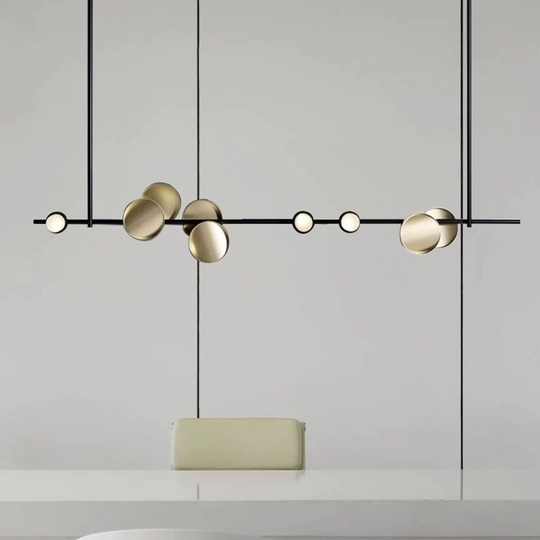 Люстра черная Love, металл, 200*100 см, светодиодная, LED