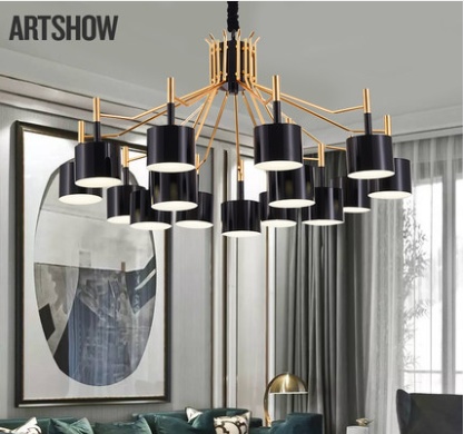 Дизайнерский светильник белый Elydna, 115*55 см, светодиодный, led, железо, металл