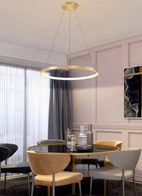 Люстра подвесная, медь, ПММА, WILLOW 120*2 металл, LED.