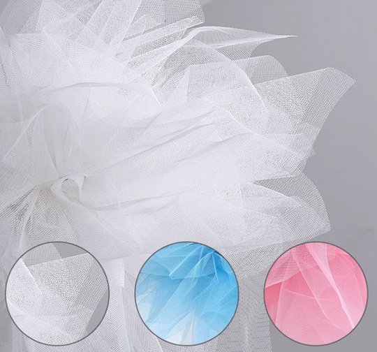 Подвесной светильник белый из ткани, 80 см. Fluo - из ткани, E27, 15 Вт