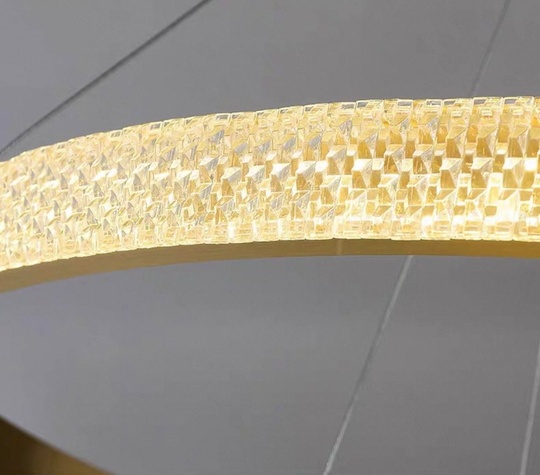 Люстра подвесная, медь, ПММА, NATA 100*100 металл, LED.