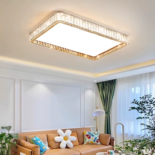 Потолочный светильник, хром, кристалл, IGGY 90*60 металл, LED.