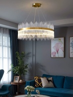 Люстра подвесная, медная, стекло, DICLE 50*26, металл, LED.