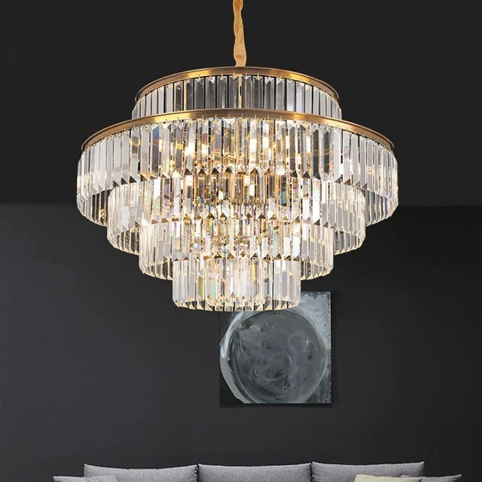 Люстра подвесная, золотой, стекло, AYAL 100*55, металл, E14.