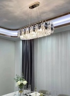 Подвесной светильник BURAN 80*28, золотой, кристалл, металл,  LED.