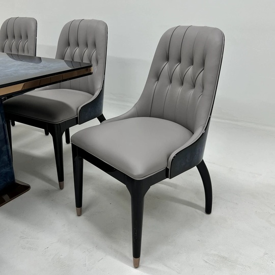 Обеденный комплект Avio, 150*90*76 см, голубой, дерево, 4 стула - стол обеденный в итальянском стиле