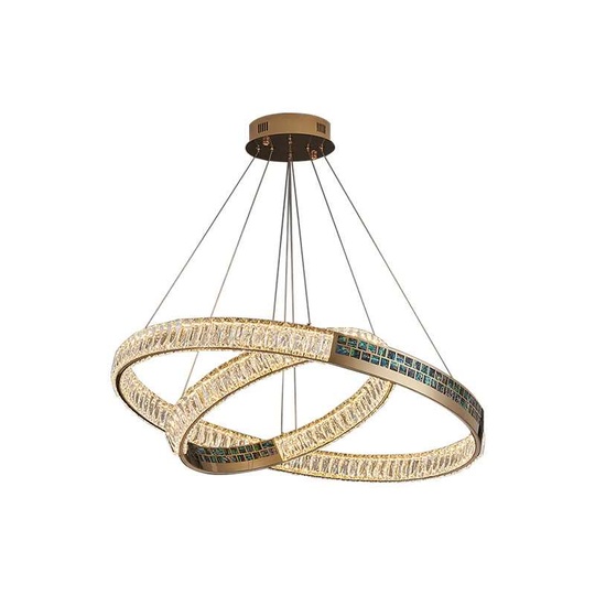 Люстра подвесная ASENA 40*100 бронза, кристалл, металл, LED.