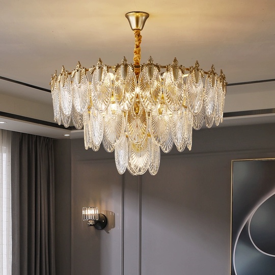 Люстра подвесная, медный, стекло, AUTOP 40*36, металл, E14.