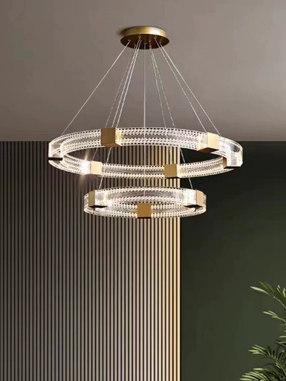 Люстра подвесная, медь, ПММА, BENJAMIN 60*100, металл, LED