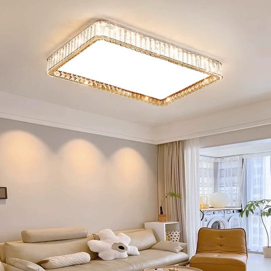 Потолочный светильник, хром, кристалл, IGGY 110*70 металл, LED.