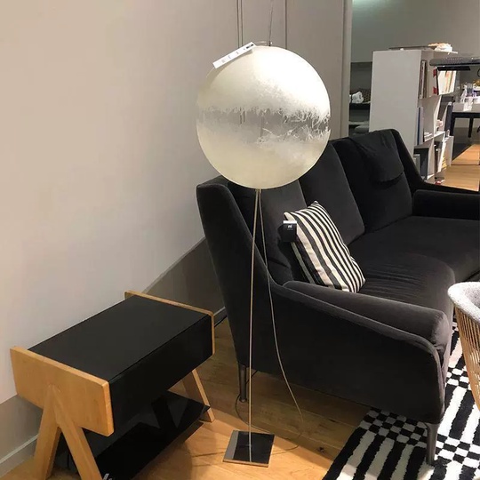 Торшер серый Elyndra, 40*40*176 см, LED, металл, 10 Вт