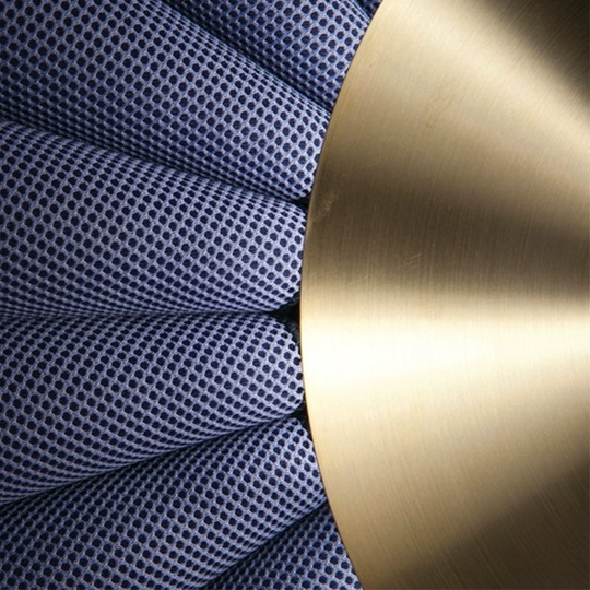 Торшер, синий, золото, Random Blue 60*160, LED, металл, ткань