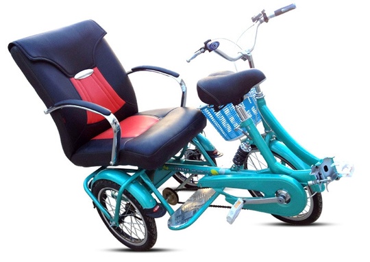 Велорикша Ricksaw китай, 165*60*100 см, 2 место, нагрузка 200 кг, вес 80 кг