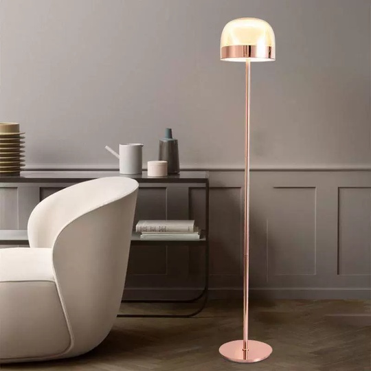 Торшер розовое золото Virella, 24*135 см, LED, металл, 10 Вт