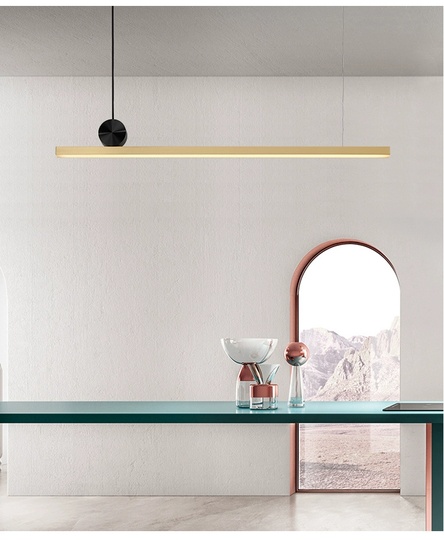 Подвесной светильник, бронза,  DERIN 88*13, ПММА, металл, LED.