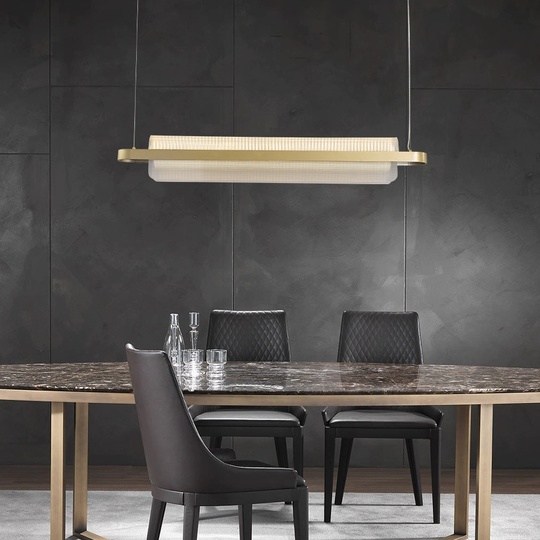 Светильник подвесной, медный, Eluvora, металл, 120*17 см, светодиодная, LED