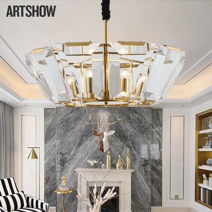 Дизайнерский светильник e14 80*20 см, лампа накаливания, железо, хрусталь