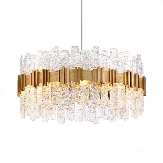 Люстра подвесная медная Aquionex, металл, 100*35 см, светодиодная, LED