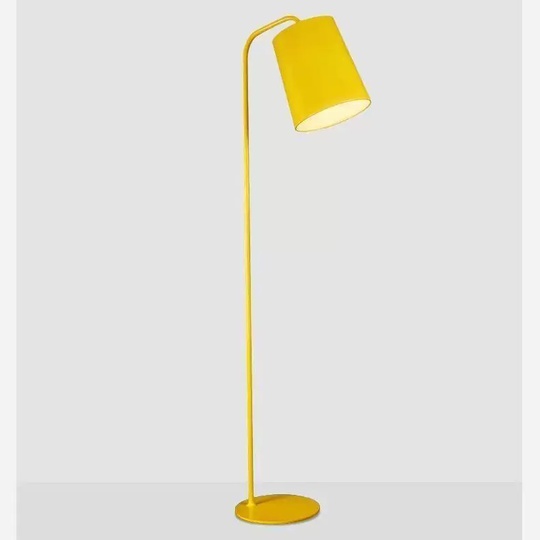 Торшер желтый Alephor, 26*26*162 см, LED, Е27, металл, 10 Вт