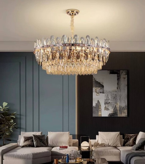 Подвесной светильник MIRAC 75*33, золотой, стекло, металл,  Е14.