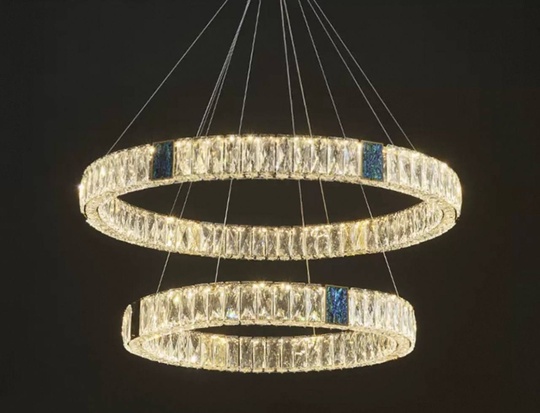 Люстра подвесная CAGDAS 80*150 бронза, кристалл, металл, LED.