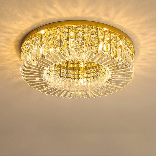 Люстра подвесная, золотой, кристалл, SOPHISTICATED 80*18, металл, LED.