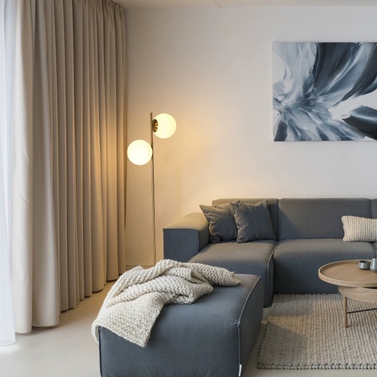 Торшер белый Zyntra, 165*36*165 см, светодиодный, Е27*2, мрамор, 5 Вт