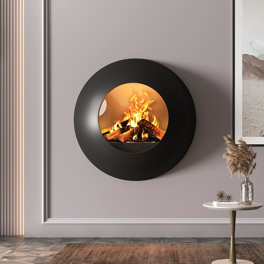 Камин Elsafo черный, 80*80 см