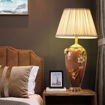 Настольная лампа Chet белый плафон, 64*36 см, E27