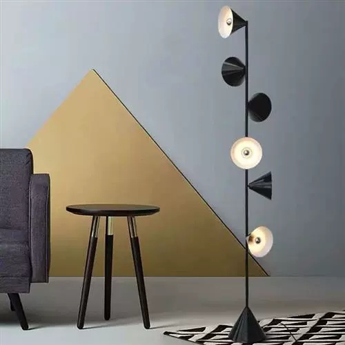 Торшер, черный, Vertical 30*165, светодиодный, G9*6, металл