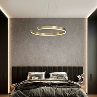 Люстра подвесная, медь, ПММА, PENNY 40*5 металл, LED.