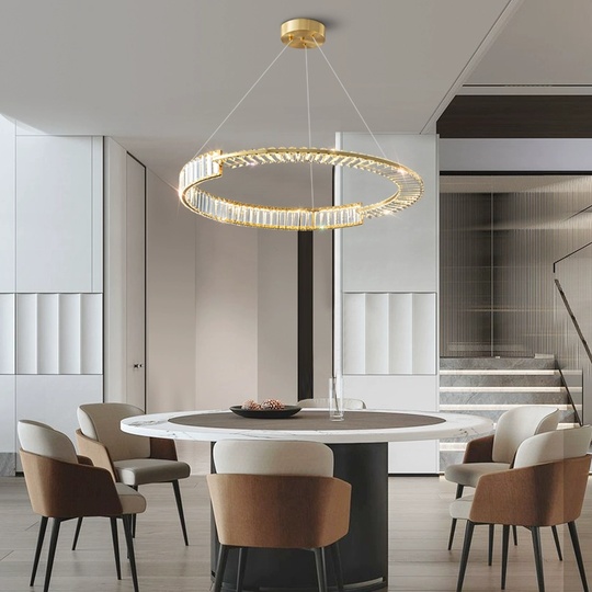 Люстра подвесная, медный, кристалл, AYSIN 60*80, металл, LED.