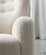 Кресло мягкое белого цвета ROSE, 89х81х87