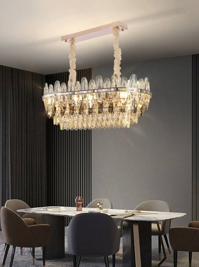 Подвесной светильник NAZAR 80*29, золотой, стекло, металл,  Е14.