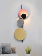 Настенный светильник, БРА HAKAN 18*55, розовый, металл, LED.