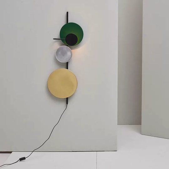 Настенный светильник, БРА HAKAN 18*55, зеленый, металл, LED.