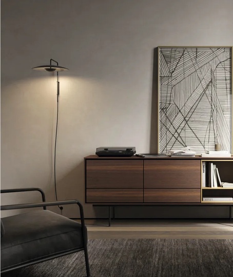 Бра черный Minima, 45*35*40 см, светодиодный, LED, металл, 8 Вт