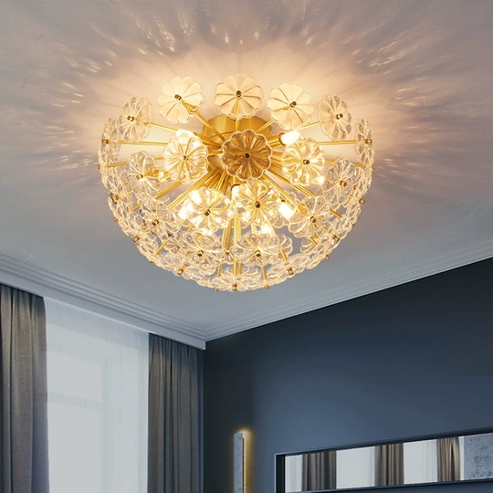 Люстра подвесная, медь, стекло, GUNER 35*25, металл, Е14.