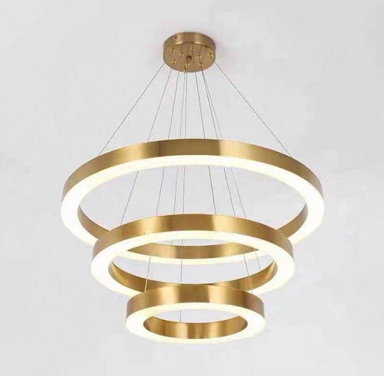 Люстра подвесная, медь, ПММА, HEZEL 40*60*80 металл, LED.