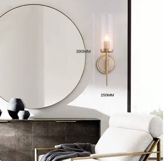 Настенный светильник DON, бра 12*40, бронза, металл, Е27.