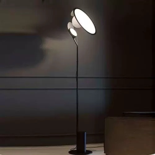 Торшер, черный, белый, Setter 165*35, LED, металл, ПММА