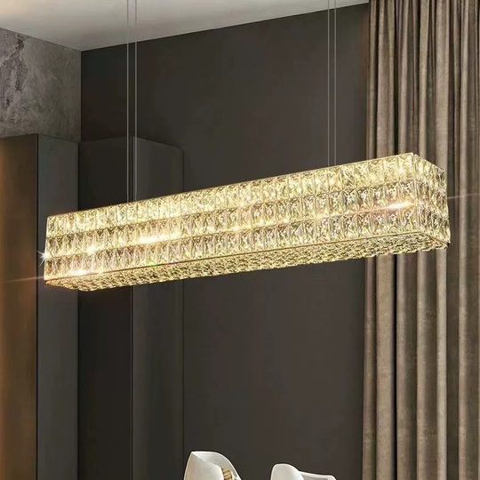 Люстра золотая Elypse, металл, 65*17 см, подвесная, E14