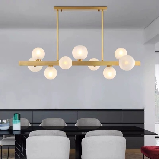 Люстра медная Virexia, металл, 72*60 см, светодиодная, G9