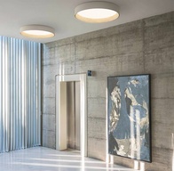 Потолочный светильник белый Elystran, металл, 33*13 см, светодиодная, LED